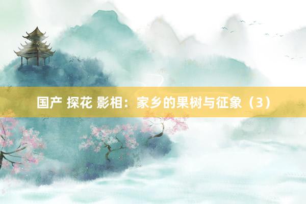 国产 探花 影相：家乡的果树与征象（3）