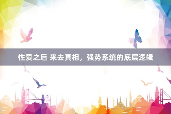 性爱之后 来去真相，强势系统的底层逻辑