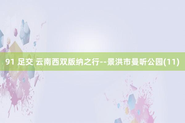 91 足交 云南西双版纳之行--景洪市曼听公园(11)
